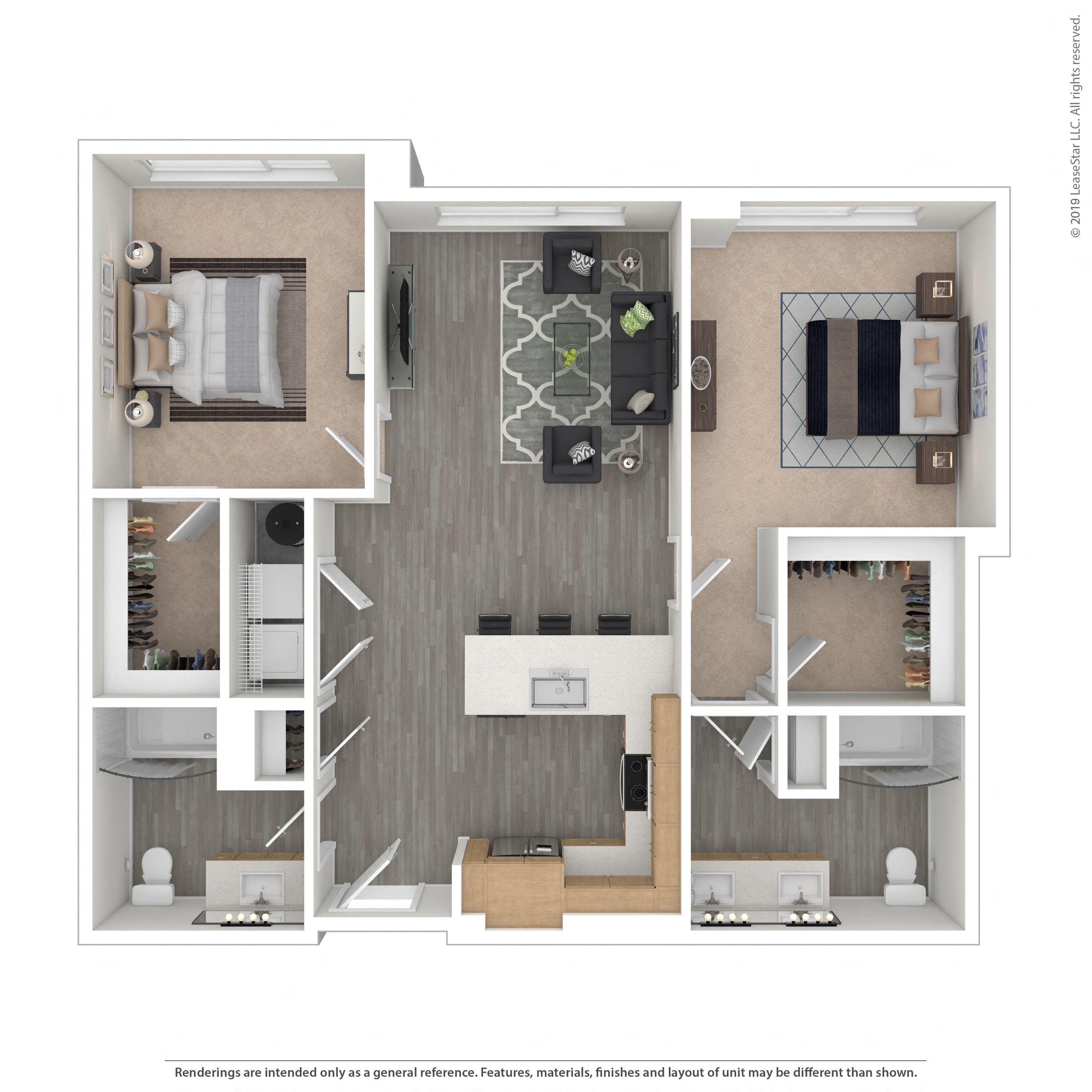 Floor plan layout diagram for 2D